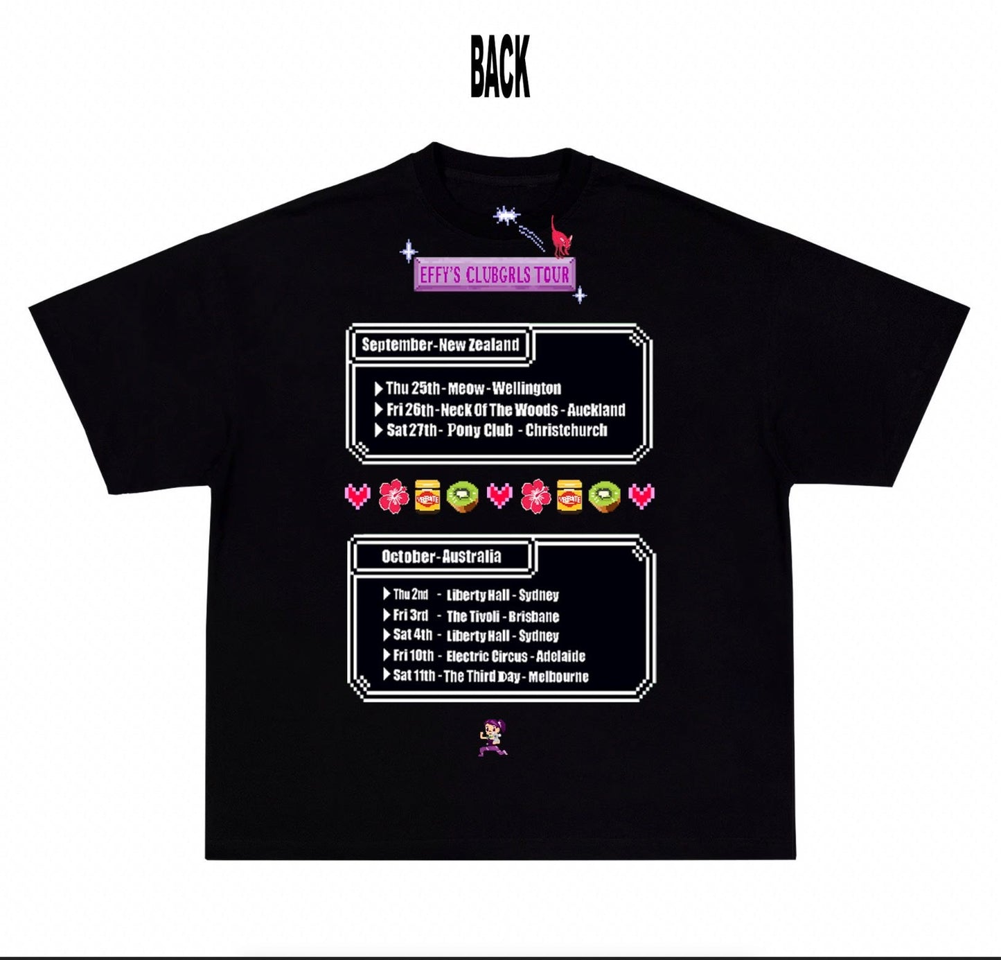 Short sleeve ‘CLUBGRLS TOUR TEE’ T-shirt